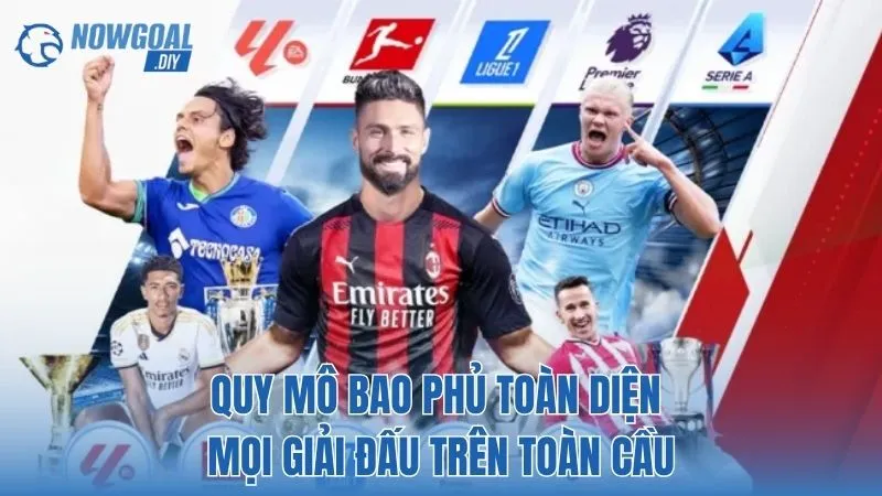 NOWGOAL 9 Quy mô bao phủ toàn diện mọi giải đấu trên toàn cầu